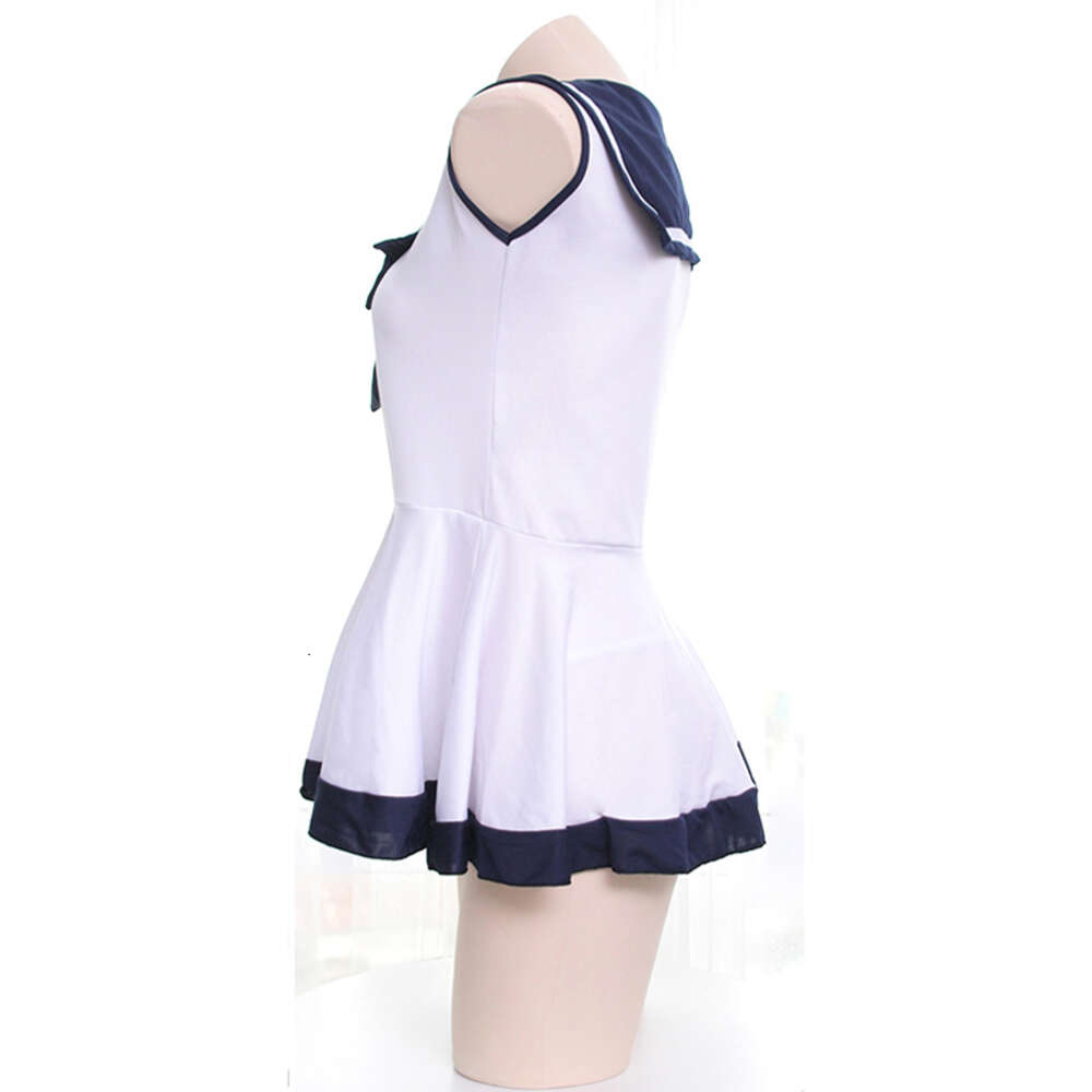 Ani Anime Girl Navy Sailor Dress SwimysuitユニフォームコスチュームサマーJK学生ビーチ水着プールパーティーコスプレ服コスプレ