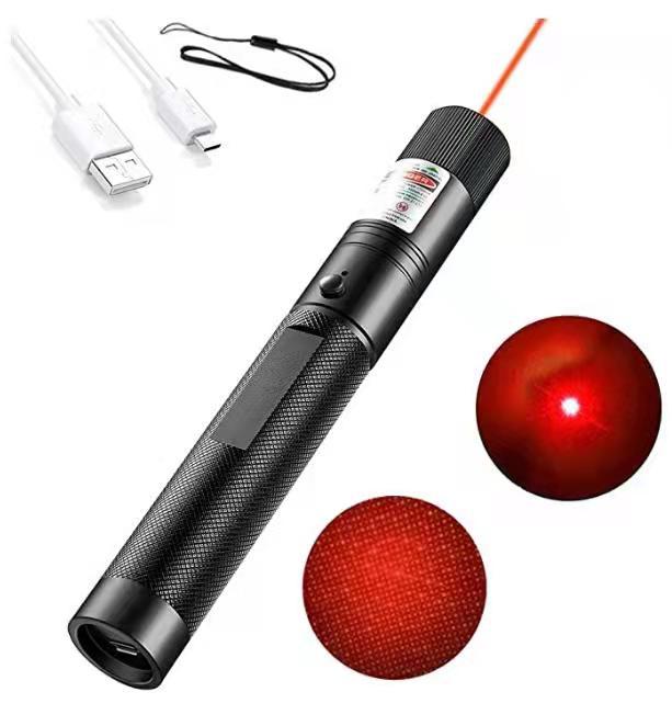 Laser Pointer USB Opladen 303 High Power 5 MW Dot Groen Rood Paars Laser Pen Single Point Starry Burning lazer Hoge Kwaliteit