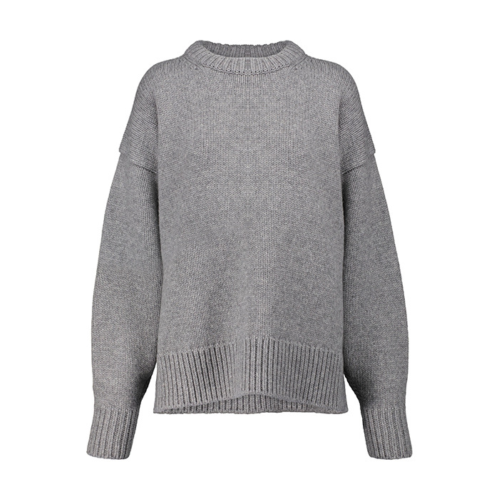 23 ~ R/ OW W połowie wysoki swetra szyi jesień/ zima minimalne luźne dopasowanie chłodny wiatr Sweater Knit