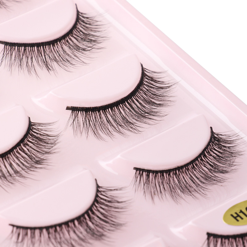 Falska ögonfransar faux 3d mink fransar naturligt utseende fluffig katt ögon wispy lash pack smink verktyg grossist