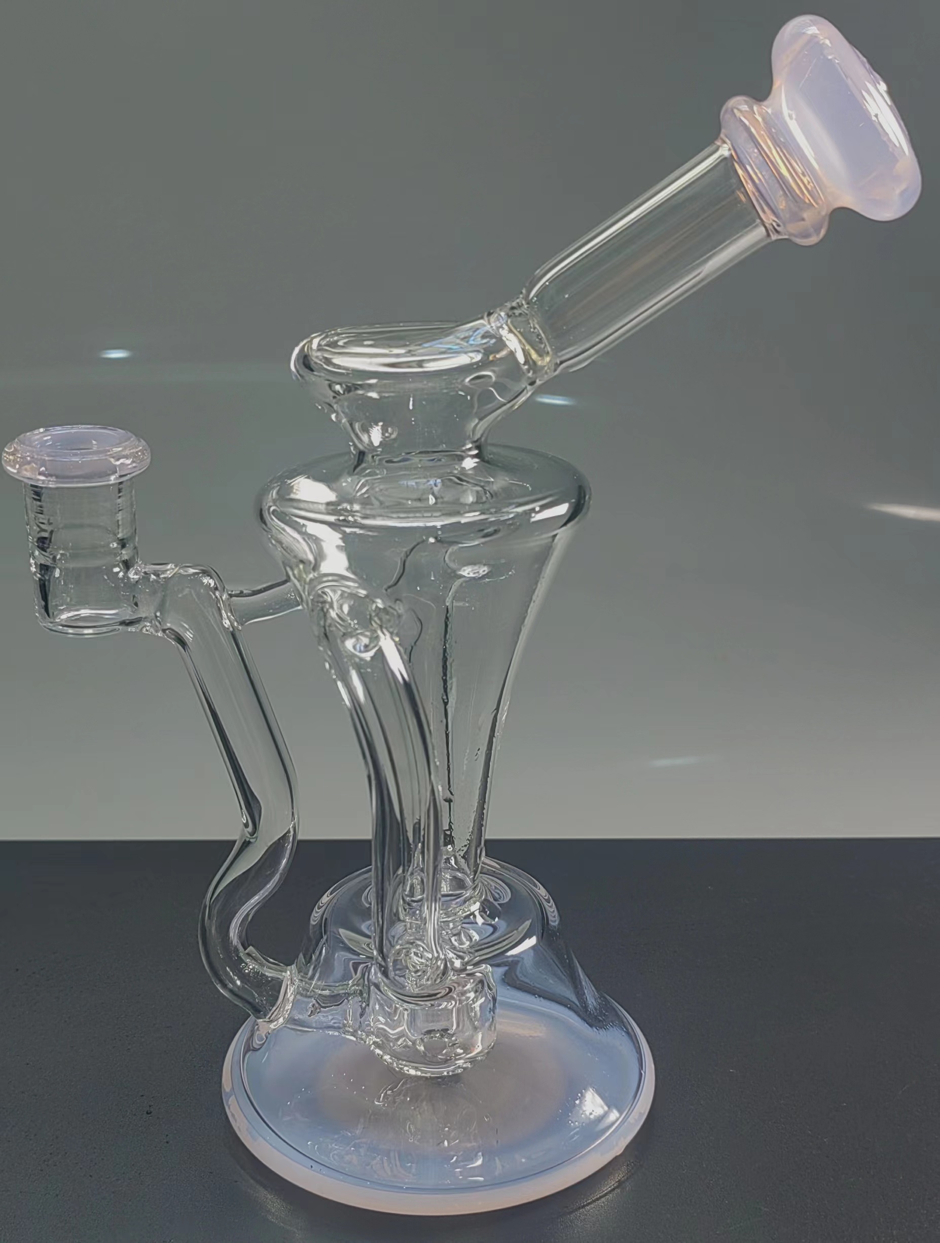 High quality Hookah recycler Oil rig smoking accessory glass puffco water pipe bong ash catcher Elf Bar beaker bong guns pistol ash catchers bong bongs pipe