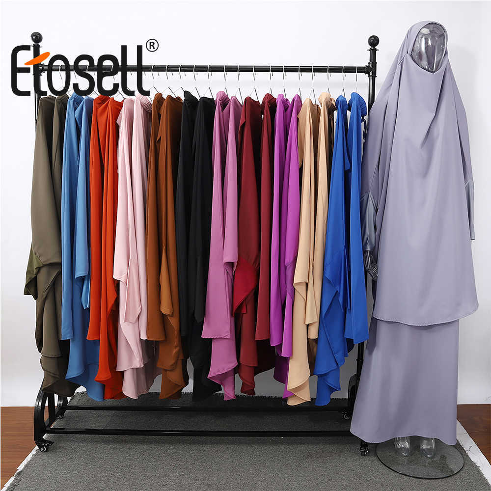 Rukas Mulheres encapuzadas Vestido de hijab muçulmano Eid Oração vestuário jilbab abaya long khimar capa completa vestido ramadã abayas pano islâmico