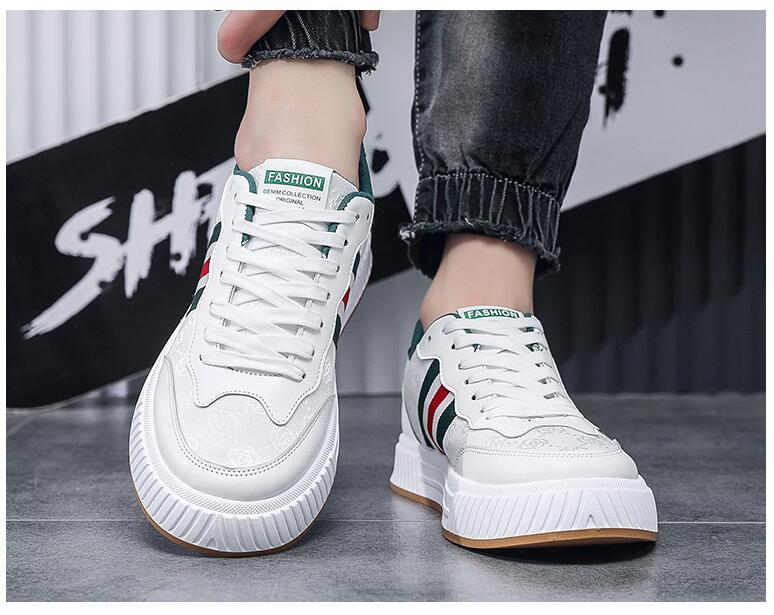 Men's Running Walking Shoes Outdoor Canvas Leather Splicing Tenis Masculino Driving Lightweight Sneakers