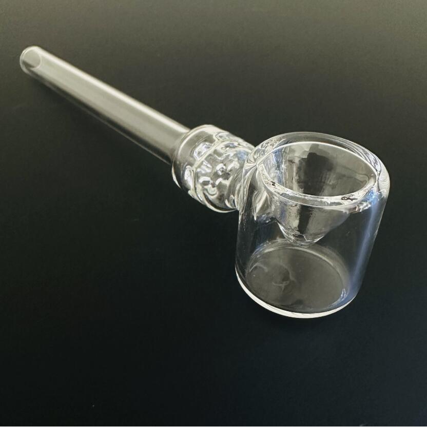 High Quality hookahs Pyrex Quartz Oil Burner Pipe Clear Tube Thick smoking Hand Tobacco Dry herb cigarette pipe
