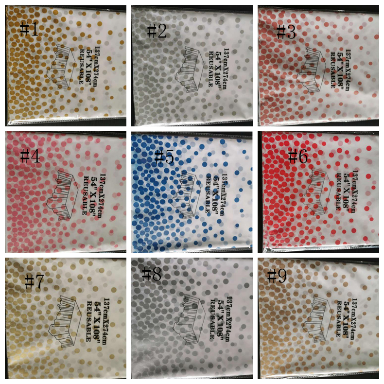 Masa Bezi Altın Noktası Tek Kullanımlık Tablo Korkular Plastik Masa Kapağı Toz Geçirmez Masa Coths Altın Parti Dekorasyonları 22 Tasarım YG1234