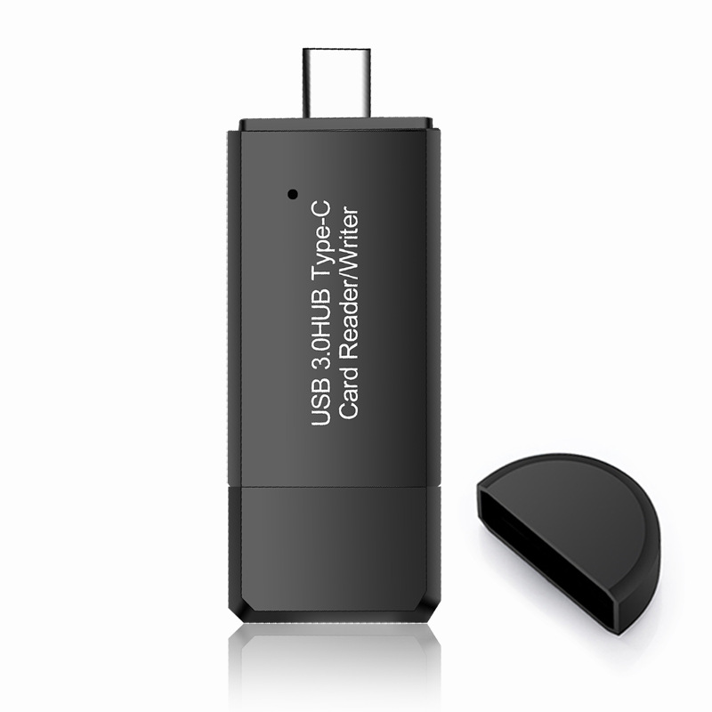 Lettori di schede di memoria YC432 Lettore/scrittore di schede USB 3.0HUB di tipo C Adattatore lettore di schede unità flash TF/SD tipo C 3 in 1