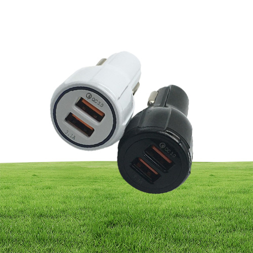 OEM Dua 2 USB Port Fast Car Charger 5V 9V 12V 31A Quick Charging For Samsung S8 S7 IPHONE6 7 PLUS Universal Phone6018326