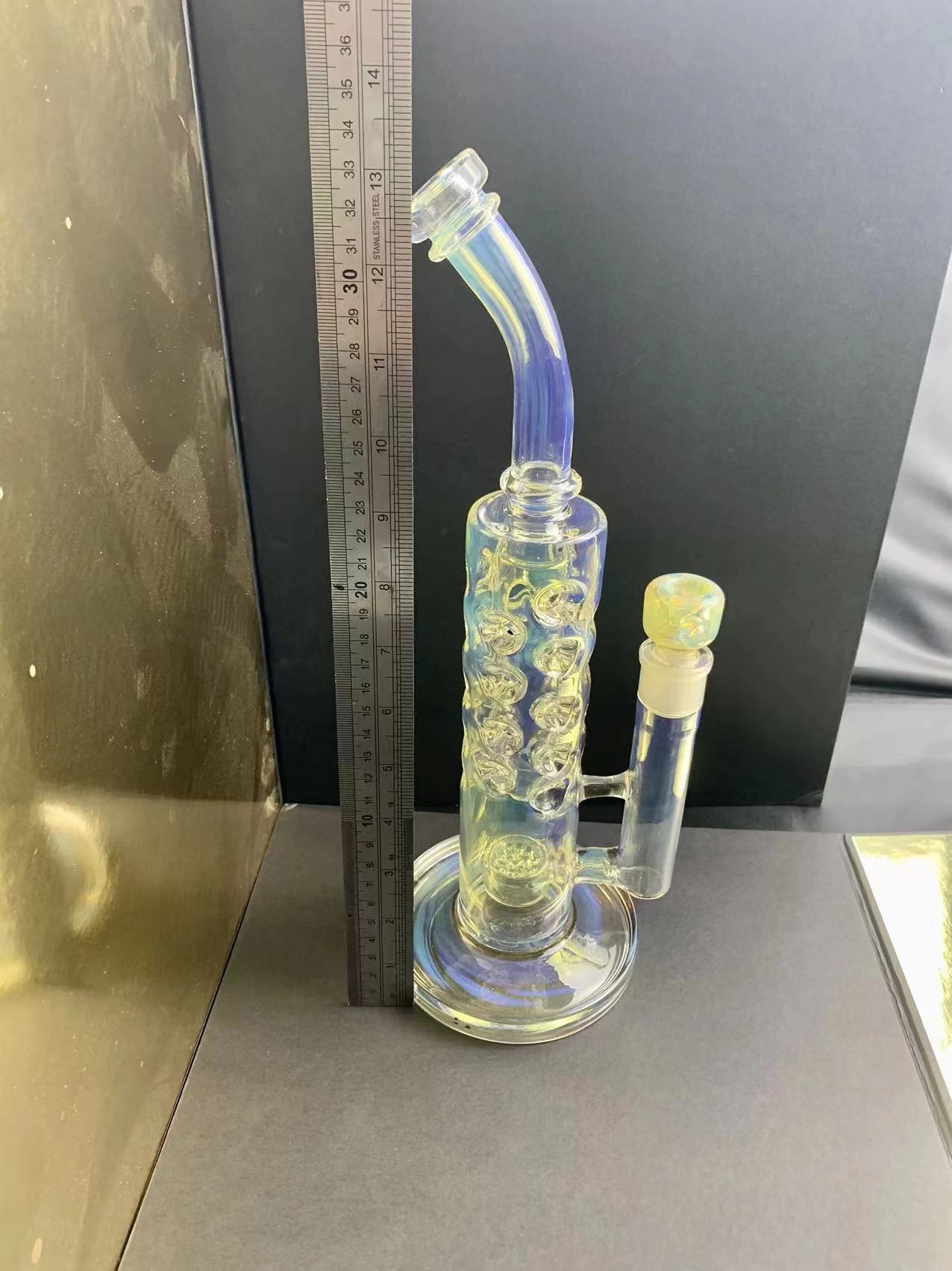 Anpassade vattenhoppor Bongs för rökning Borosilikatoljebrännare ong Gravity Hookah Silicone Bong Rig Ash Catcher Bongs Silicone Puffco Anpassad oljebrännare