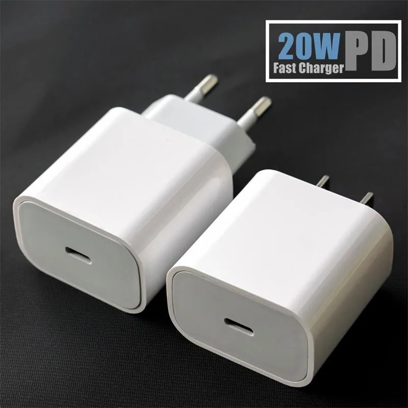 20W PD ładowarka USB C do telefonu 15 Max Szybka ładowarka typ C QC 3.0 na Samsung S23 S22 S21 Szybkie ładowanie telefonu komórkowego z pudełkiem detalicznym