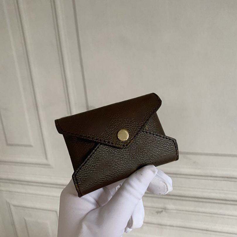 DESIGNER portafoglio donna portafogli lunghi moda borsa 3 pezzi borse con cerniera a fiore marrone borse da donna con scatola