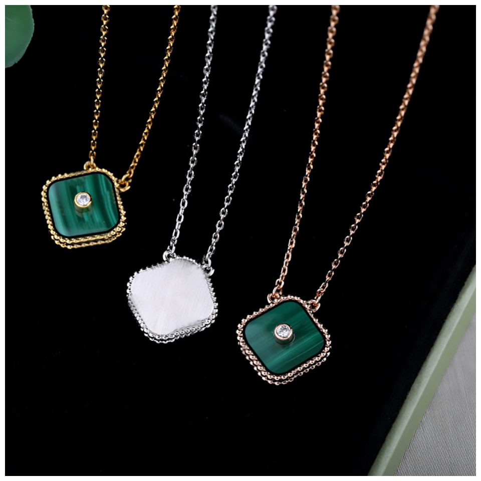 Gold Jewelry Chain Necklace Luxury Necklace Clover Necklaces Jewlery Wholesale Gold Chains Designer Jewellery Link Collier Colliers Gem Pendant Pendants Bijoux