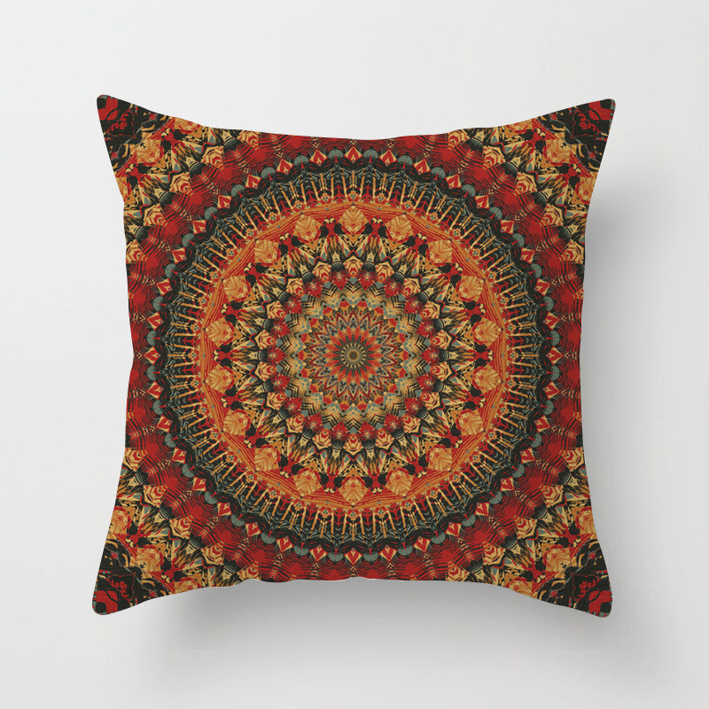 Fodera cuscino divano in poliestere geometrico Bohemian Mandala più venduta transfrontaliera