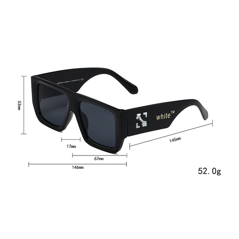 Luxus-Designer-Sonnenbrille Mode-Sonnenbrille Hawkers Sonnenbrille weiß Mode-Rock-Stil Klassischer Stil Männer und Frauen Outdoor Street Social Gathering