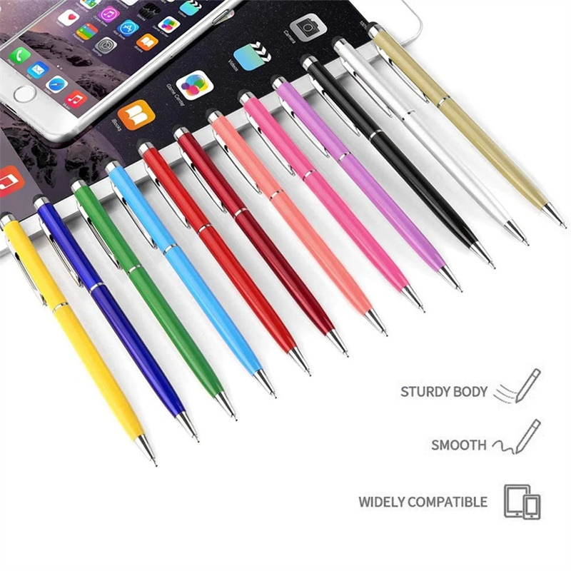 2-in-1-Universal-Stylus-Stift mit Kugelschreiber, Zeichentablett, kapazitiver Bildschirm-Touch-Stift für Apple Android, iPad, iPhone, Samsung