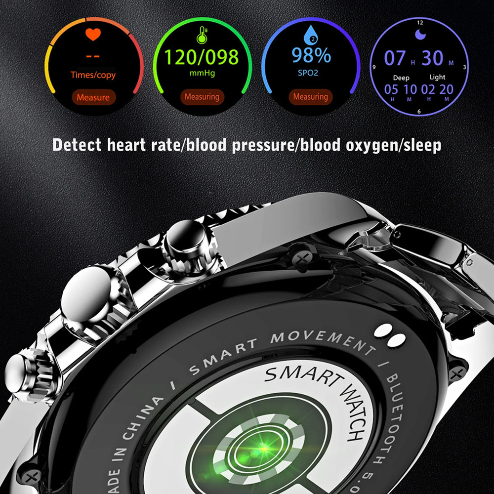 Smart Watches AW12 Smart Watch Men Bluetooth Call Message Display Custom Dial Heart Rate Blood Pressure Sports LED Noctilucent Smartwatch AW13