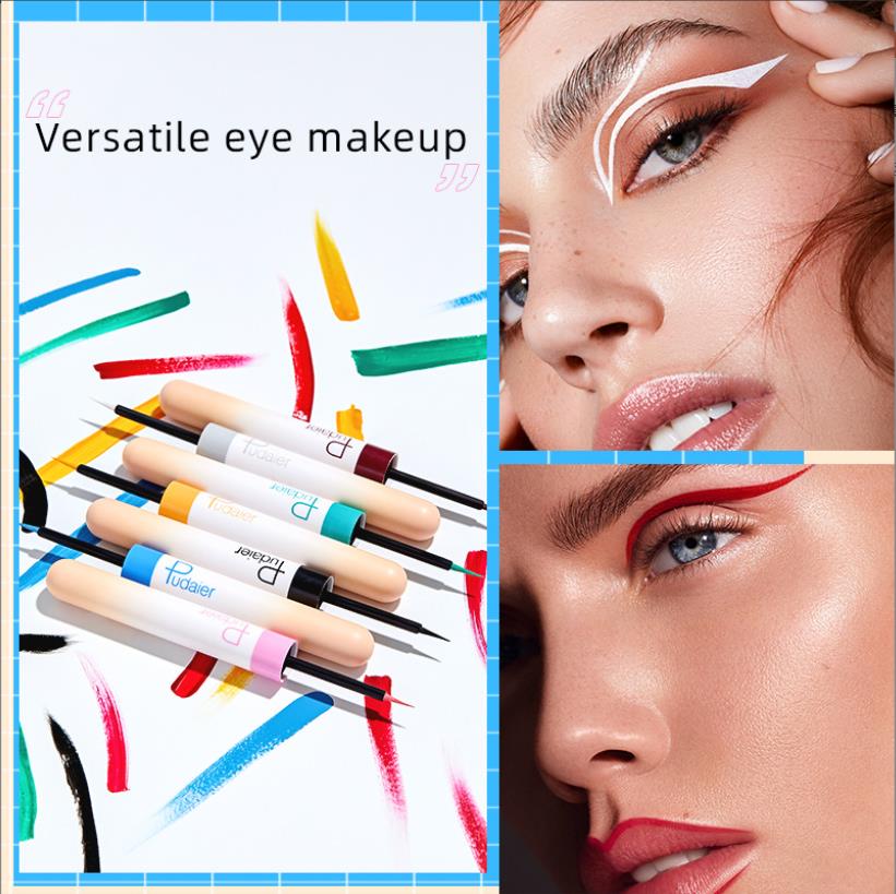 12 kleuren Matte vloeibare eyeliner ingesteld voor oogmake -up, waterdichte superstay langdurige matte eye liners potlood