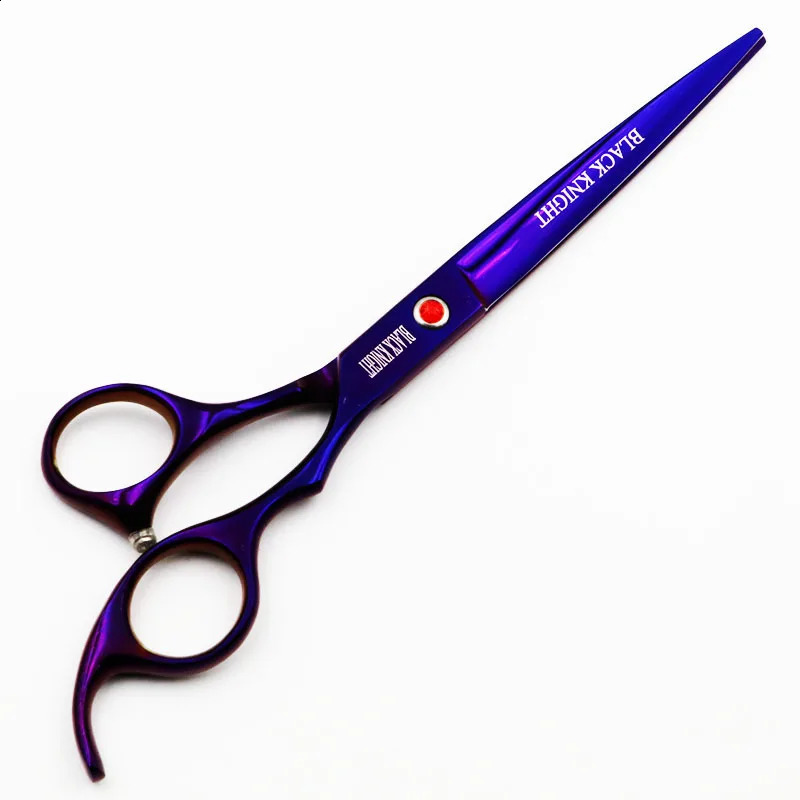 Sax Shears Black Knight Professional Frisör Sessorer 7 tum Cutting Barber Shears Pet Purple Style 231102