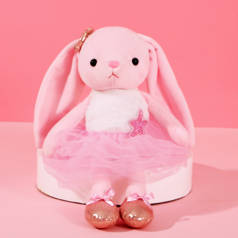 댄스 작은 토끼 인형 창조적 인 발레 토끼 플러시 장난감 인형