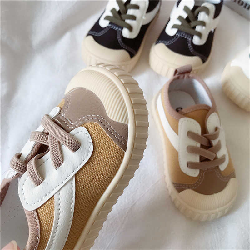 Atletische outdoor cozulma kinderen canvas schoenen jongens meisjes zachte zool schoenen 1-6 jaar peuter kinderen platte sneakers baby ademende sportschoenen 21-32 w0329