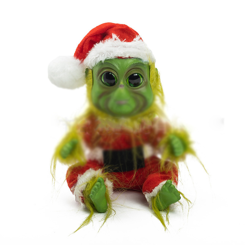 All'ingrosso della fabbrica 25 cm 2 stili Natale Grinch peluche animazione film e televisione ornamenti bambole periferiche decorano i regali di Natale bambini