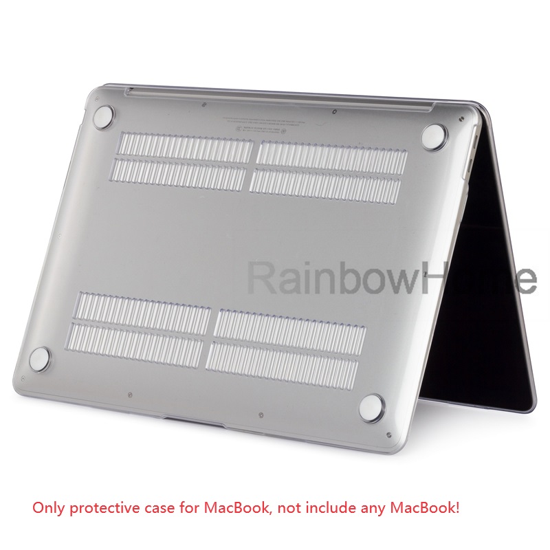 Prov Clear Crystal Hard Plastic Case Cover för MacBook Air Pro Retina Laptop 12 13 15 16 tum Transparenta färger Front Back Protective Cases A2941 M2