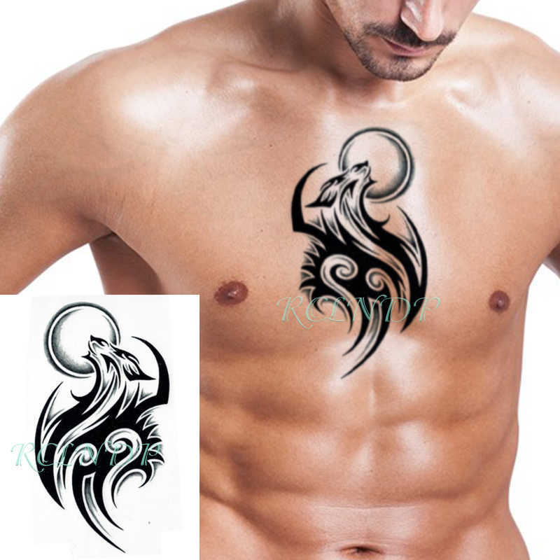 Tatuaggi temporanei Impermeabile Autoadesivo del tatuaggio temporaneo draghi Cina totem tatuaggi adesivi flash tatoo tatuaggi finti uomo donna Z0403