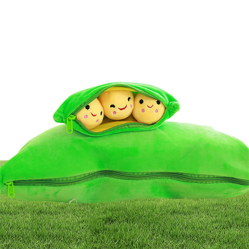 25cm Cute Kids Baby Plush Toy Pea Stuffed Plant Doll Kawaii For Boys Girls Gift High Quality Peashaped Pillow Toy 1382133998259