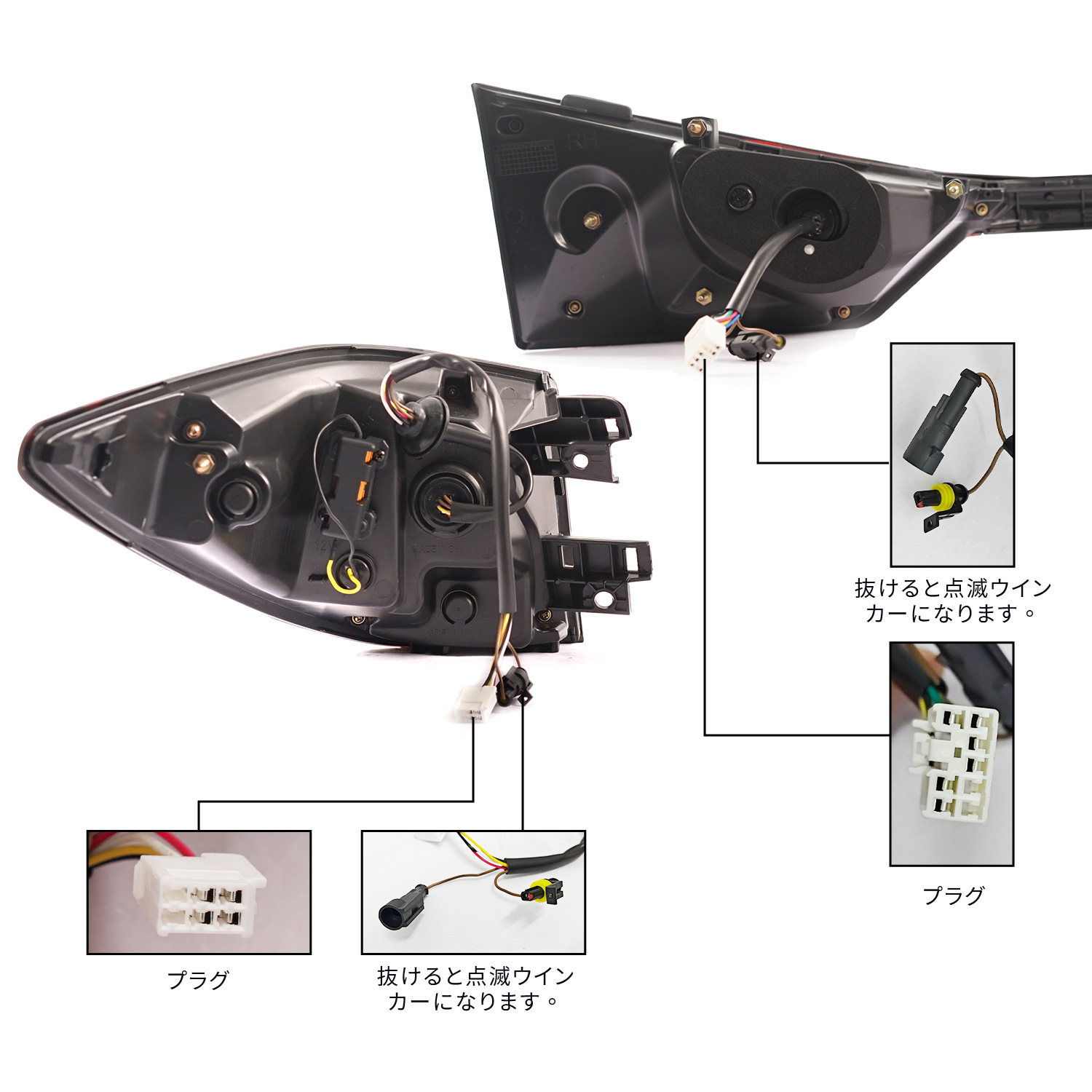 Lexus RX 20 16-20 22 LED attraverso il fanale posteriore Luce di marcia Indicatori di direzione Luci dei freni Luce di stop Lampada di coda a LED Assemblea