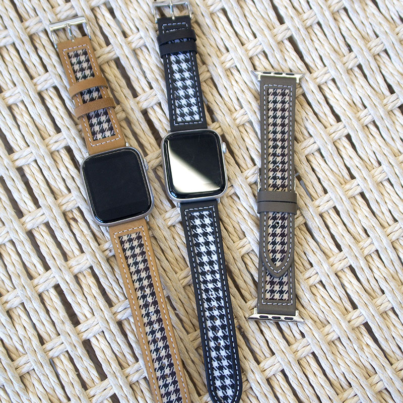 Cinturini intelligenti cinturino in pelle PU di design cinturino Apple Watch Ultra 38mm 44mm 45mm Fashion iwatch Band Series 8 9 4 5 6 7 cinturino cinturino