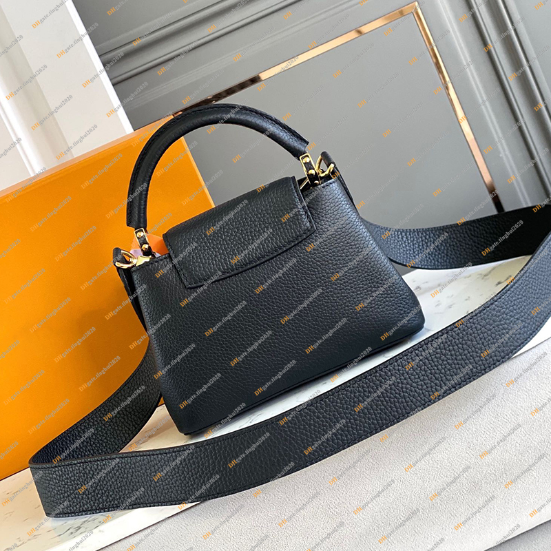 Ladies Fashion Casual Designe Luxury Capucines Bag Handbag Tote Shoulder Bag Crossbody Messenger Bag TOP Mirror Quality M94755 M56071 M42259 3 Size Pouch Purse