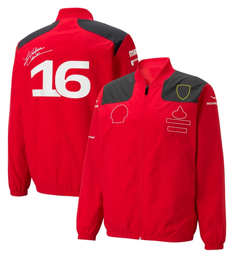 Mäns nya jacka Formel One F1 Women's Jacket Coat Clothing Team Red Zipper Racing Suit and Fans Motorcykel Top JZXI