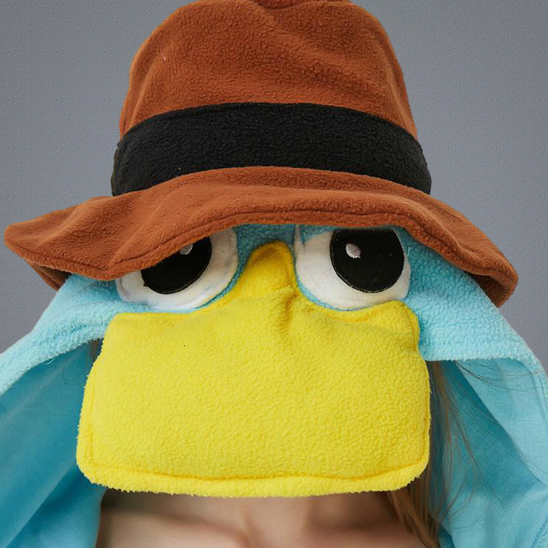 Blue Fleeme Unisex Perry The Platypus Costume Onesies Cosplay Pajama для взрослых пижамных пижам