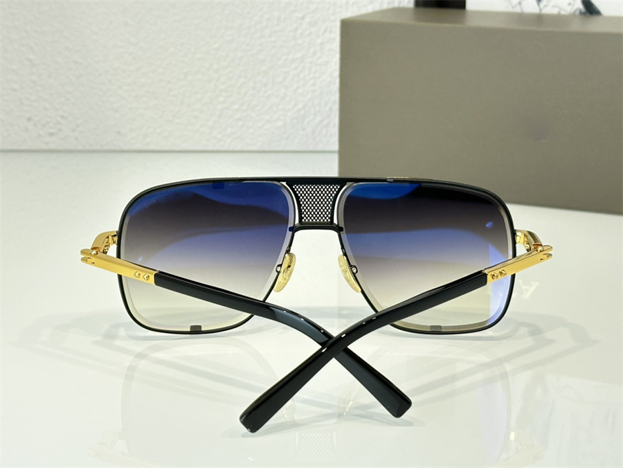 AN DITA GG mach cinco óculos de sol de grife para homens retro armação completa de metal design óculos de sol para homem cinco estilo UV400 lentes protetoras anti-ultravioleta desgaste de festa