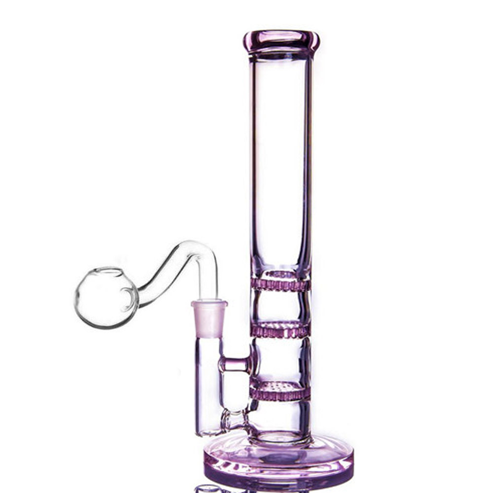 Thick Glass Water Bongs Hookahs Comb Perc Heady Dab Rig Smoking Water Pipe Glass Dabber Oil Rigs