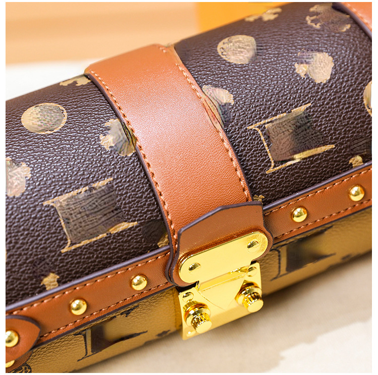 Damen-Designer-Taschen, tonnenförmige Zylindertasche, 23 SS-Modekette, bedruckte Kissentasche, All-Match-Umhängetasche