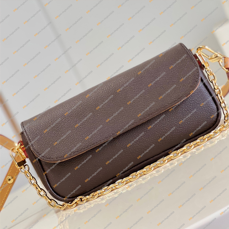 Ladies Fashion Casual Designe Luxury Wallet on Chain Ivy Bag Shoulder Bag Handbag Chain Bag Tote Crossbody Messenger Bag TOP Mirror Quality M81911 M83091 Pouch Purse