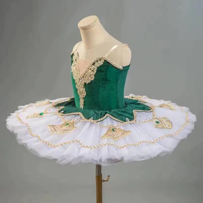 Vêtements de danse Ballet vert Tutu jupe Ballet pour enfants Costume du lac des cygnes tenue de Ballet rouge pour les filles robe de Ballet vêtements de danse pour les filles 231102