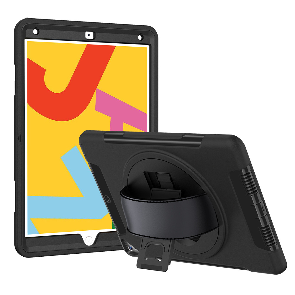Housse de protection antichoc pour tablette avec béquille robuste pour iPad Pro 11 12.9 Air 4 10.9 Air 5 2022 Mini 6 360 étuis de rotation