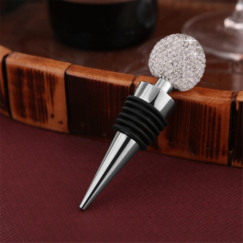 Diamond Wine Stoppers Narzędzia ALOKINY ROZDZIELNY szampan Butelka Butelka Stoppper Wedding Gości Prezenty