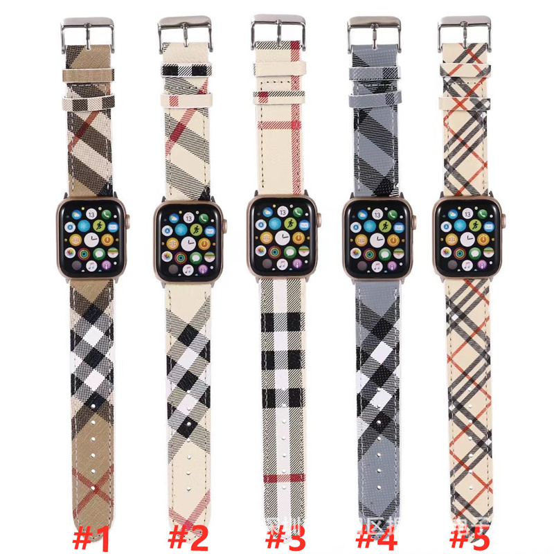 Cinturino orologio di design di lusso adatto applewatch Cinturino orologio Apple iwatch123456 Generazione in pelle 38/40/42/44mm
