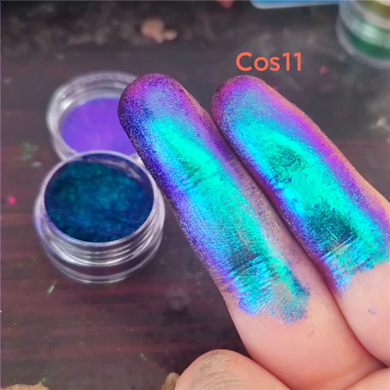 Тени для век Высокопигментированные MultiChrome Тени для век Пудра MultiChrome Shifting Pigments Duochrome Chameleon Eyeshadow Infinite Chrome Powder 231102