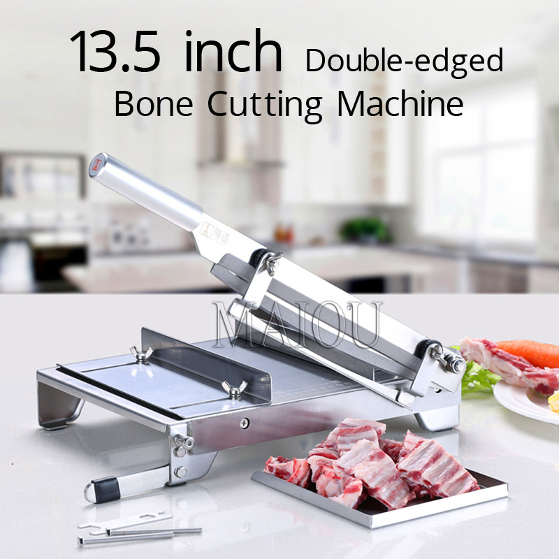 13.5 Inch Commercial Frozen Meat Slicer Bone Cutting Machine Minced Lamb Bone Meat Cutter Chicken Duck Fish Ribs Lamb Tools