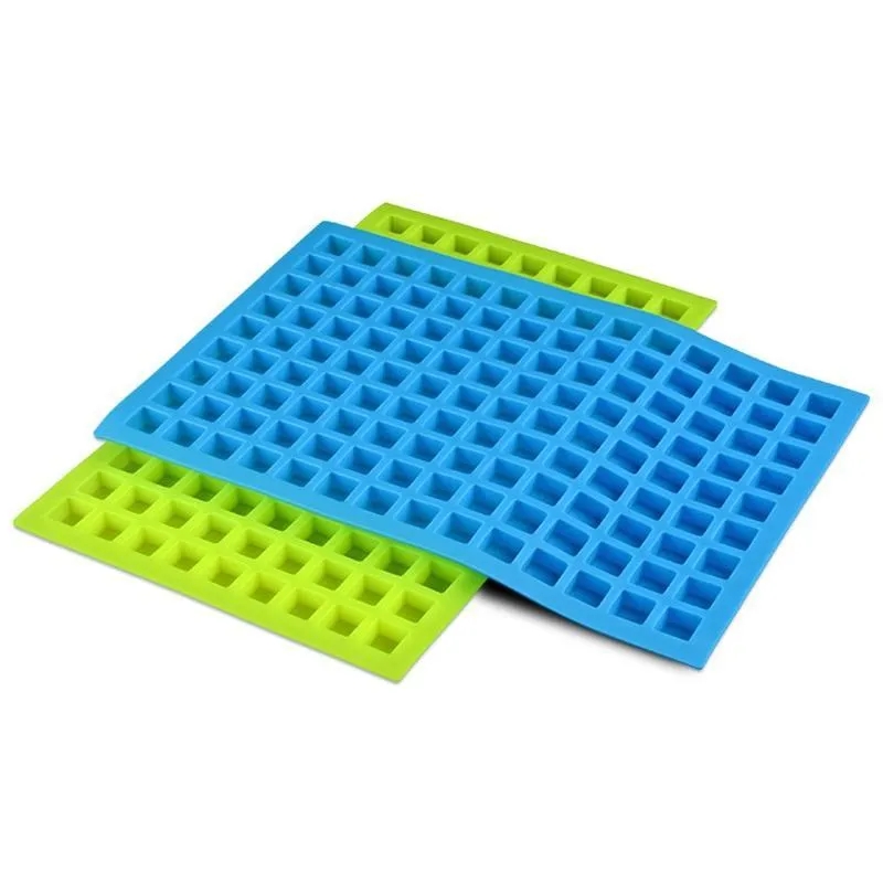 Summer Silicone Ice Molds 126 Lattice Portable Square Chocolate Candy Jelly Mold Kitchen Baking Supplies DHL ship