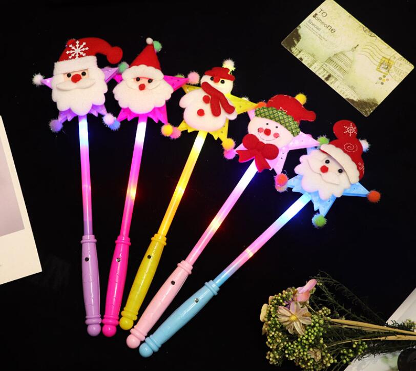 LED Christmas Glow stick Light Sticks Concert Glow Sticks Colorful Plastic Flash Lights Cheer Electronic Magic Wand