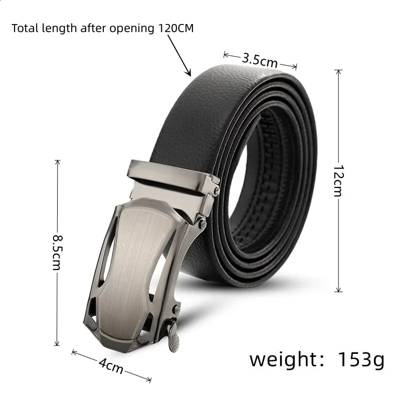 Belts Business Belt Sports Car Style High Quality Faux Leather With Lychee Pattern Trouser Belt 231102