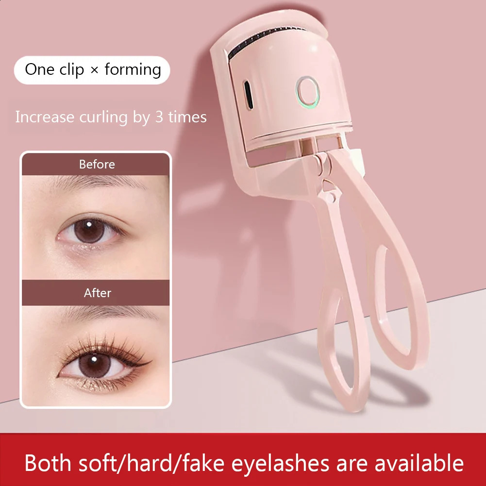 Eyelash Curler Heated Clip Electric Comb Lashes Curling Eyelashes Curls Makeup Tool 231102