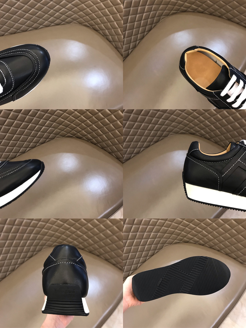 Mode casuals skor män fly mjuka botten löpande sneakers italy Classic Elastic Band Low Top Black Leather Design Outdoor Comfy Casual Athletic Shoes Box EU 38-45