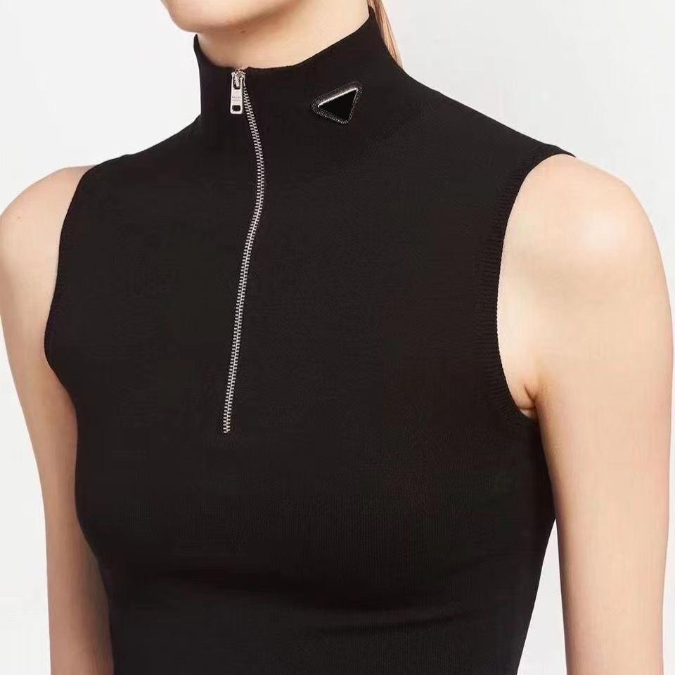 Дизайнерские женские футболки-шорты Майка Одежда нейлоновый укороченный топ жилет короткая юбка комплект для верхней одежды Майки-майки