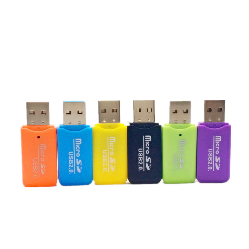 /로트 전문 TF 메모리 카드 리더 USB 2.0 T- 플래시 TF 카드 리더 무료 배송