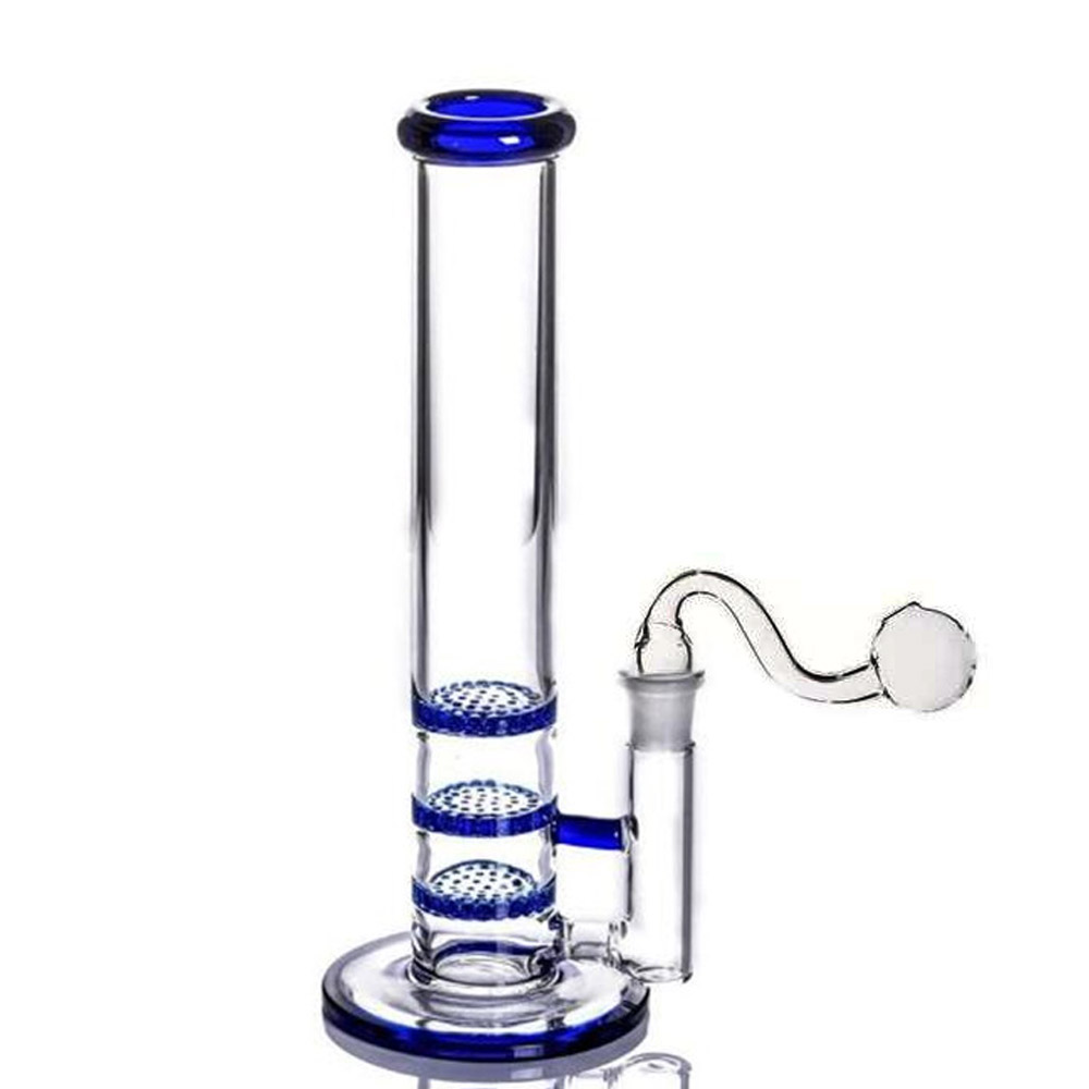Thick Glass Water Bongs Hookahs Comb Perc Heady Dab Rig Smoking Water Pipe Glass Dabber Oil Rigs